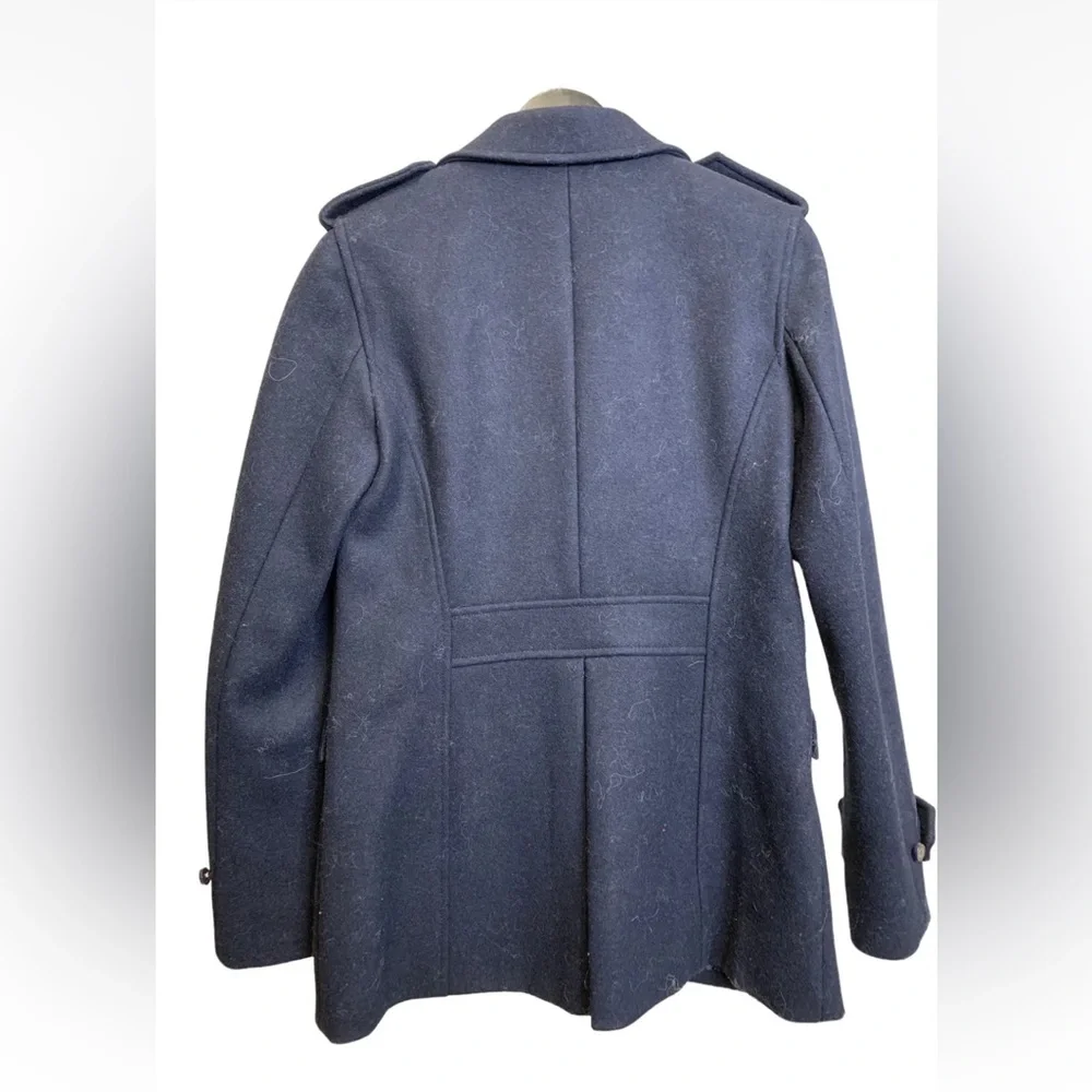 Tory Burch Navy Blue Pea Coat